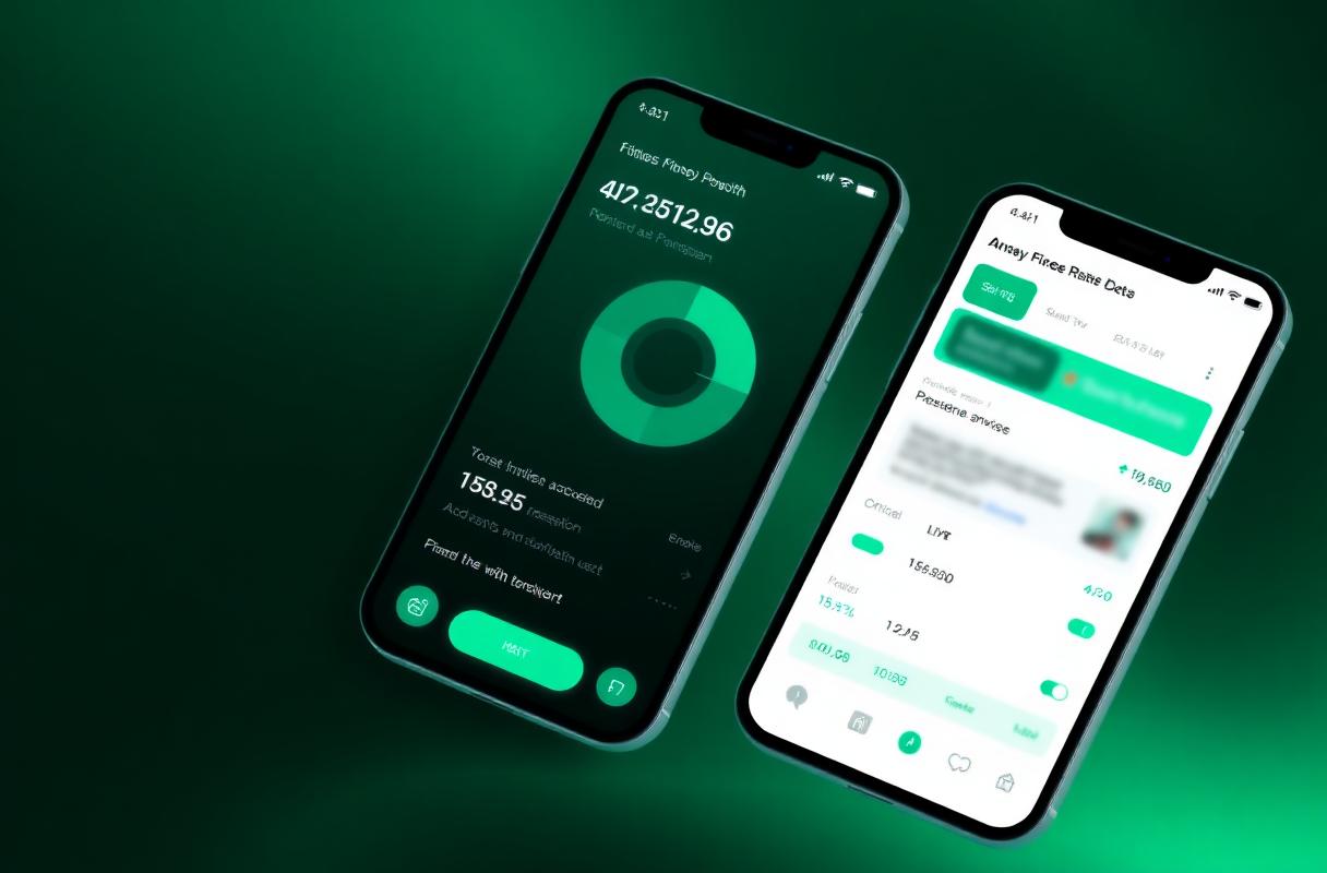 Mockup anonimizado - App Fintech