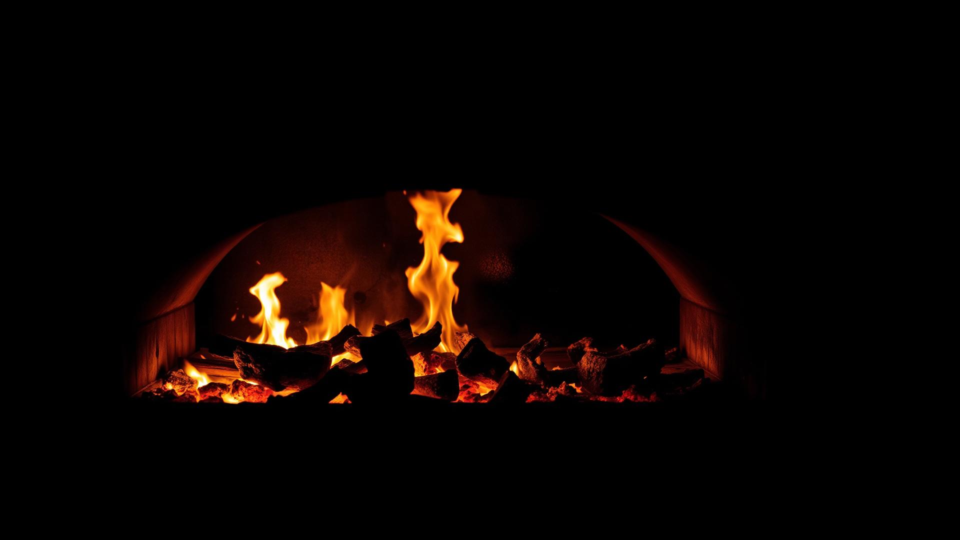 Forno a lenha em duotone editorial