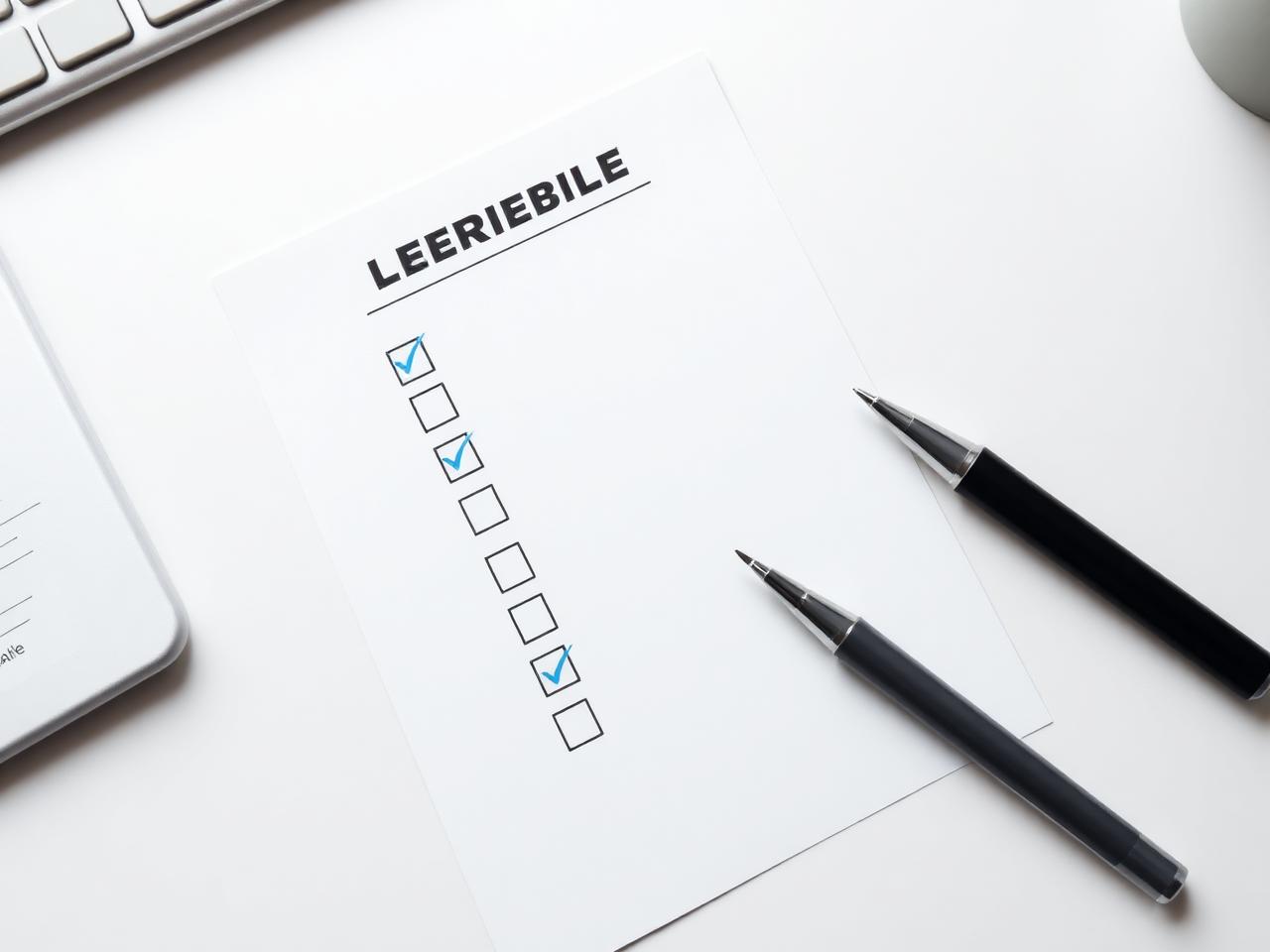 Checklist impresso sobre como avaliar opiniões online