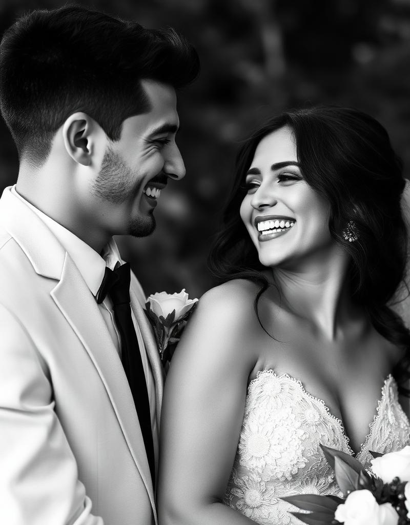 Casal celebrando o sim